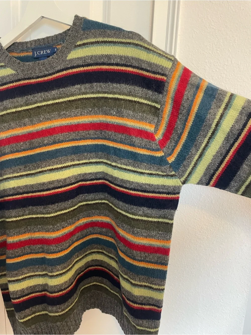 J Crew Striped Wool Sweater